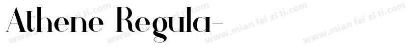 Athene Regula字体转换